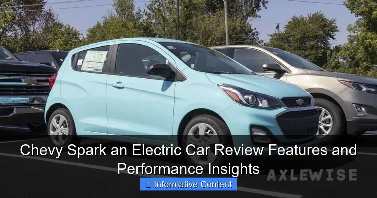Chevy Spark an Electric Car Review Features and Performance Insights
