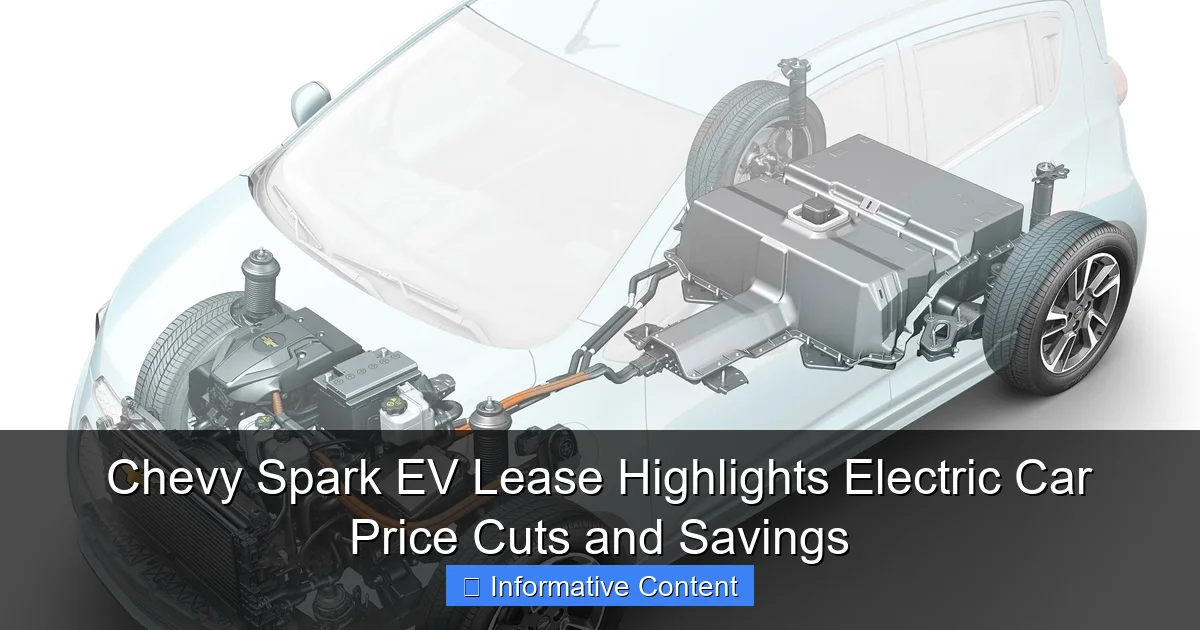 Chevy Spark EV Lease Highlights Electric Car Price Cuts and Savings