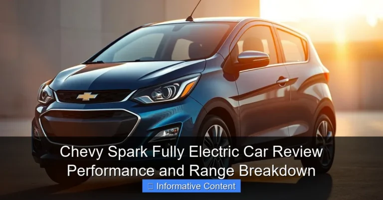 Chevy Spark Fully Electric Car Review Performance and Range Breakdown