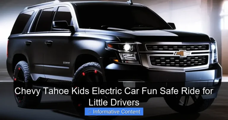 Chevy Tahoe Kids Electric Car Fun Safe Ride for Little Drivers