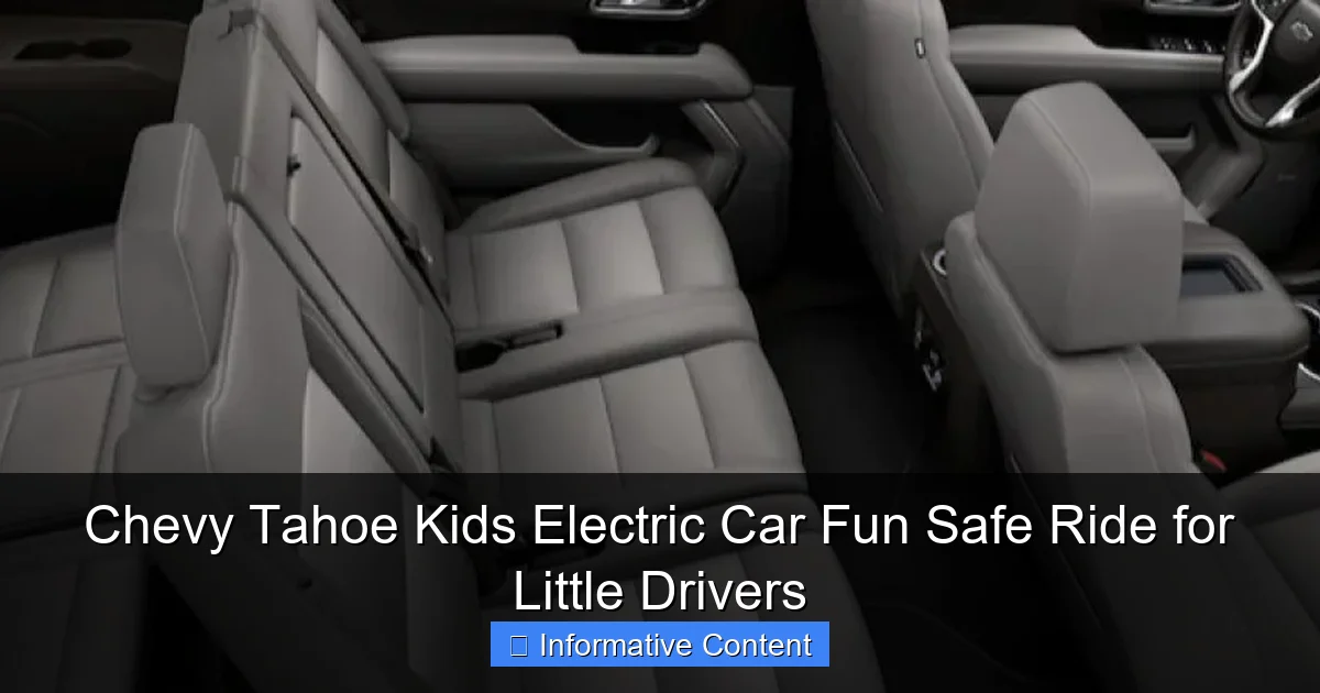 Chevy Tahoe Kids Electric Car Fun Safe Ride for Little Drivers