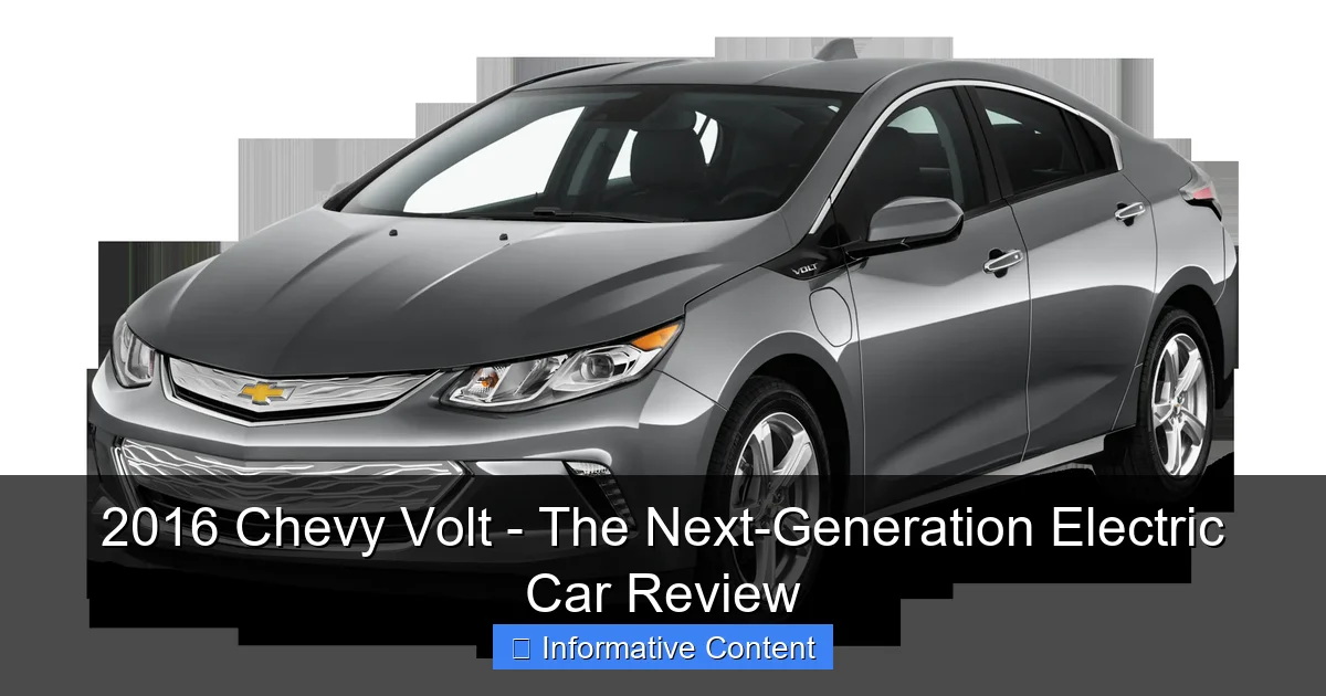 2016 Chevy Volt - The Next-Generation Electric Car Review