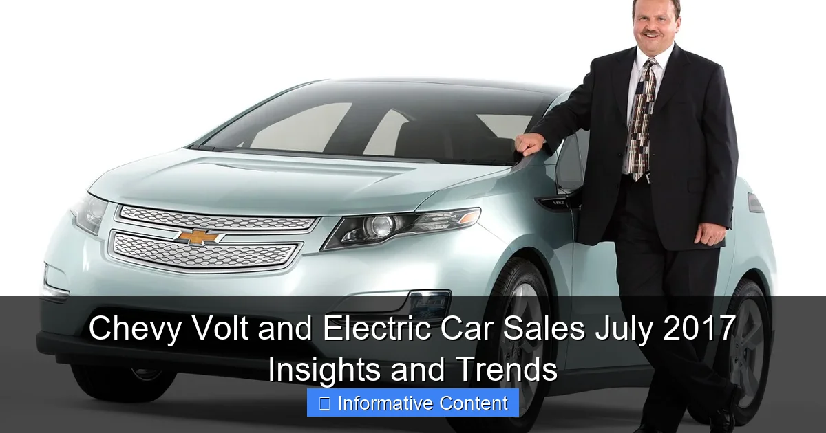 Chevy Volt and Electric Car Sales July 2017 Insights and Trends