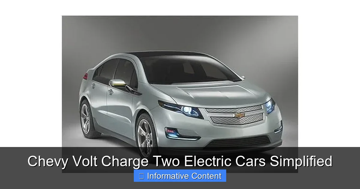 Chevy Volt Charge Two Electric Cars Simplified