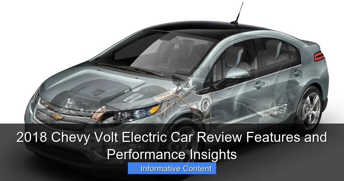 2018 Chevy Volt Electric Car Review Features and Performance Insights