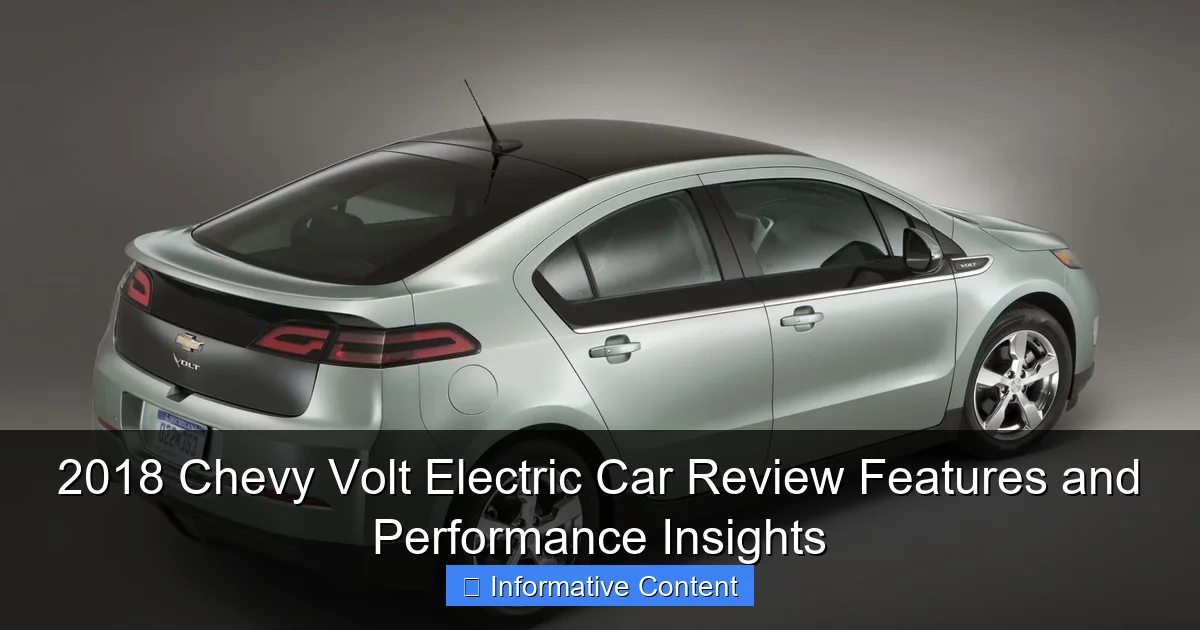 2018 Chevy Volt Electric Car Review Features and Performance Insights