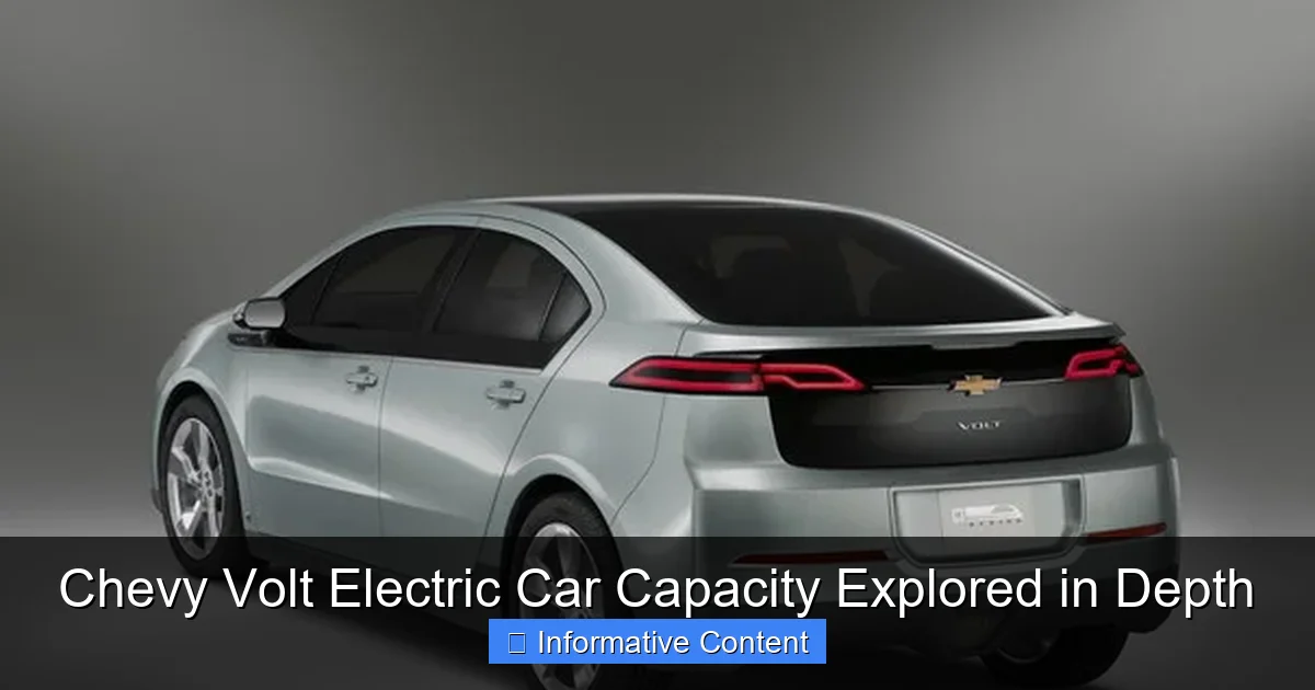 Chevy Volt Electric Car Capacity Explored in Depth