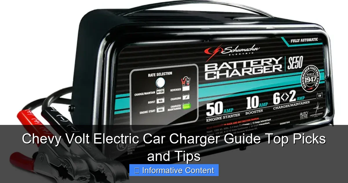 Chevy Volt Electric Car Charger Guide Top Picks and Tips
