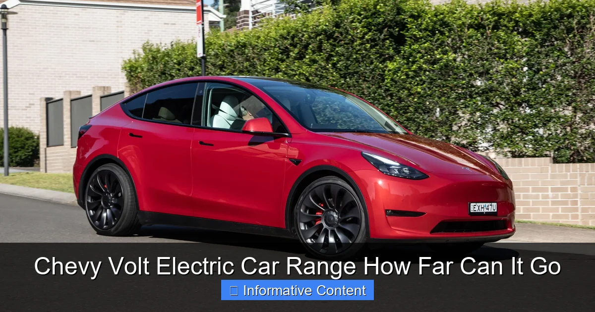 Chevy Volt Electric Car Range How Far Can It Go