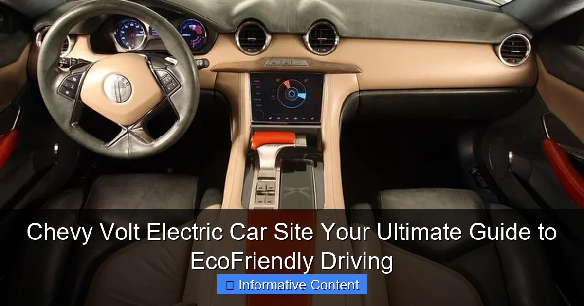 Chevy Volt Electric Car Site Your Ultimate Guide to EcoFriendly Driving