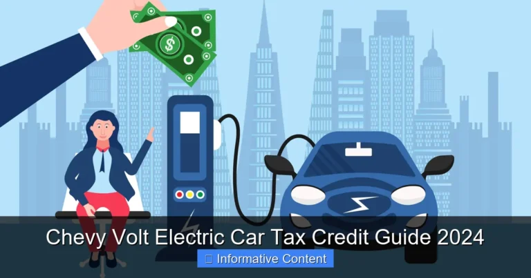 Chevy Volt Electric Car Tax Credit Guide 2024