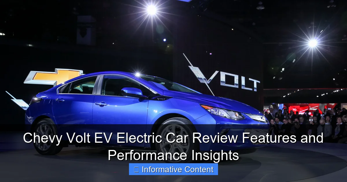 Chevy Volt EV Electric Car Review Features and Performance Insights
