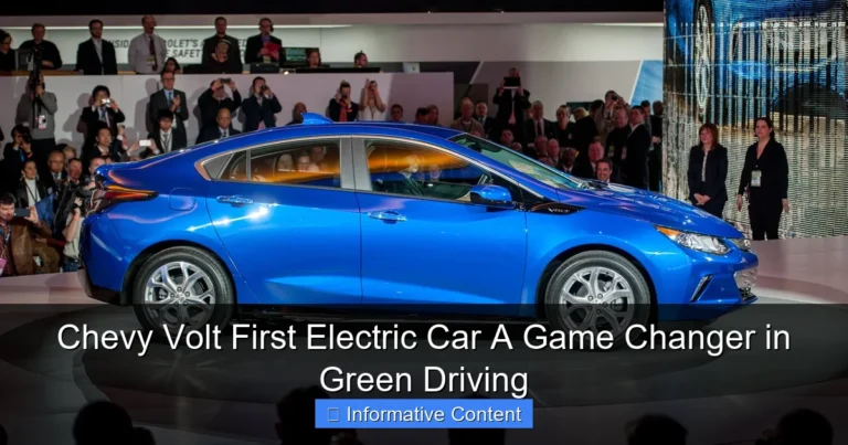 Chevy Volt First Electric Car A Game Changer in Green Driving