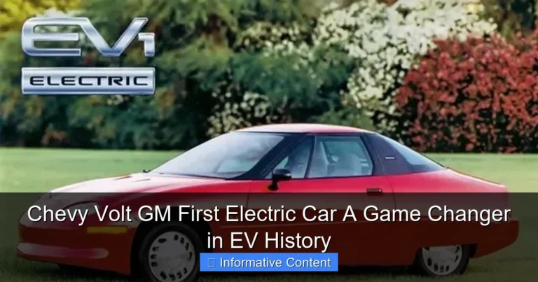 Chevy Volt GM First Electric Car A Game Changer in EV History