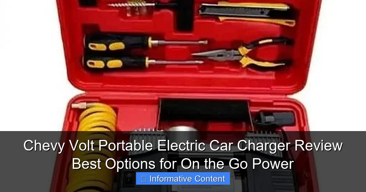 Chevy Volt Portable Electric Car Charger Review Best Options for On the Go Power
