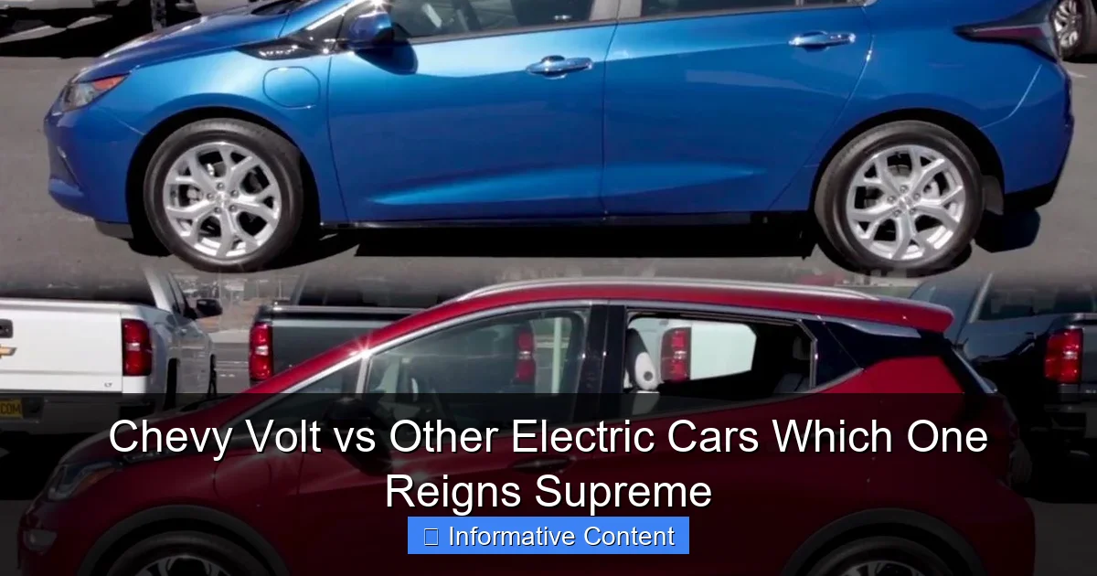 Chevy Volt vs Other Electric Cars Which One Reigns Supreme