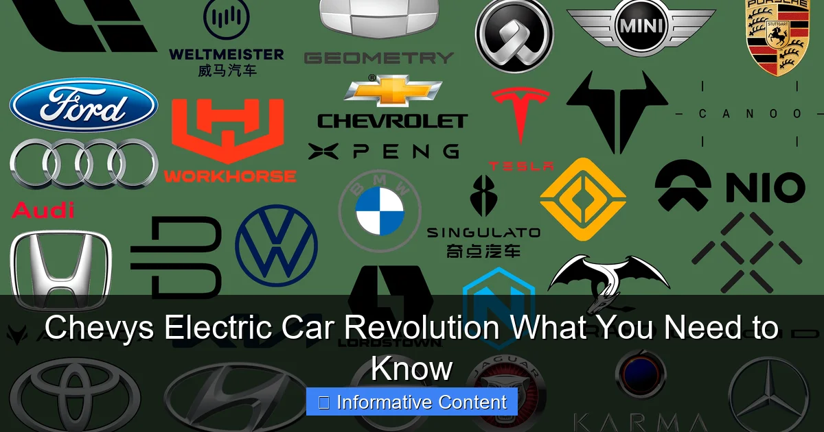 Chevys Electric Car Revolution What You Need to Know