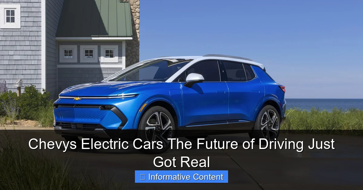 Chevys Electric Cars The Future of Driving Just Got Real