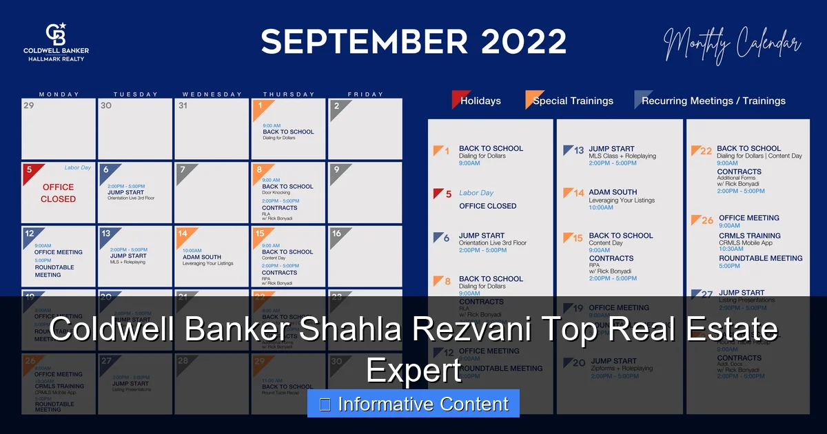 Coldwell Banker Shahla Rezvani Top Real Estate Expert