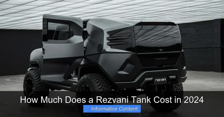 How Much Does a Rezvani Tank Cost in 2024