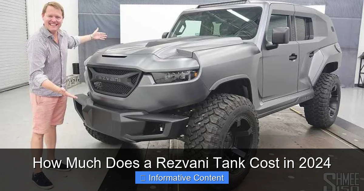 How Much Does a Rezvani Tank Cost in 2024