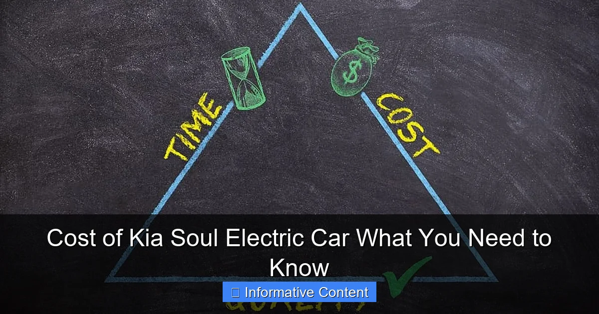 Cost of Kia Soul Electric Car What You Need to Know