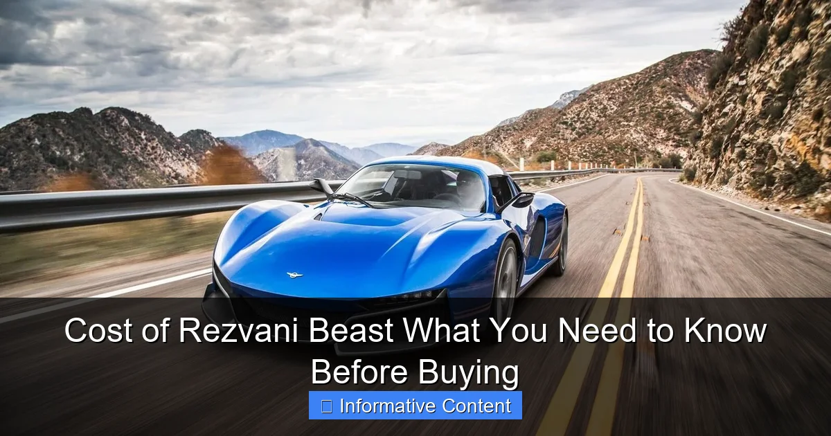 Cost of Rezvani Beast What You Need to Know Before Buying