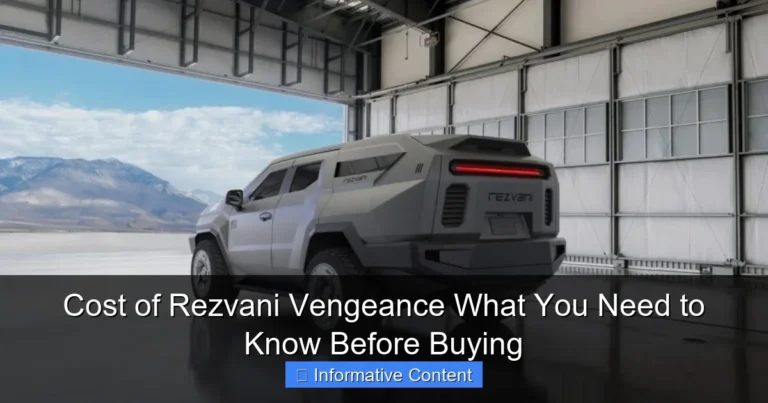 Cost of Rezvani Vengeance What You Need to Know Before Buying