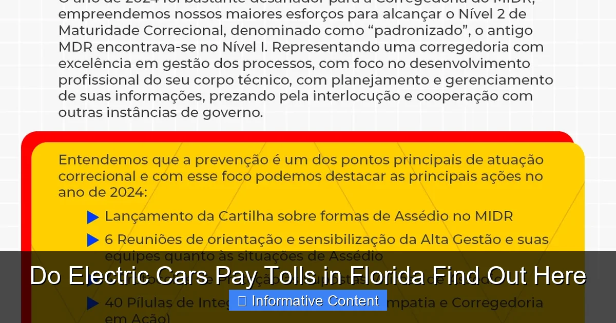 Do Electric Cars Pay Tolls in Florida Find Out Here