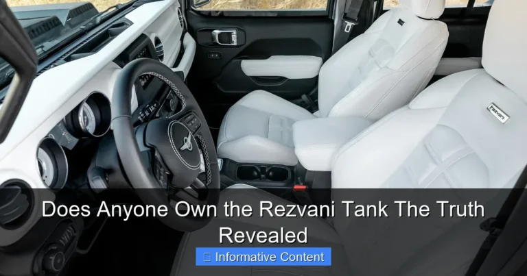 Does Anyone Own the Rezvani Tank The Truth Revealed