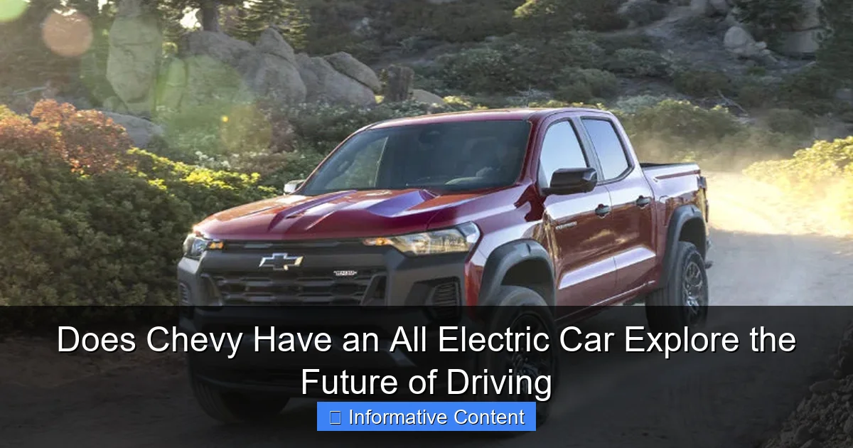 Does Chevy Have an All Electric Car Explore the Future of Driving
