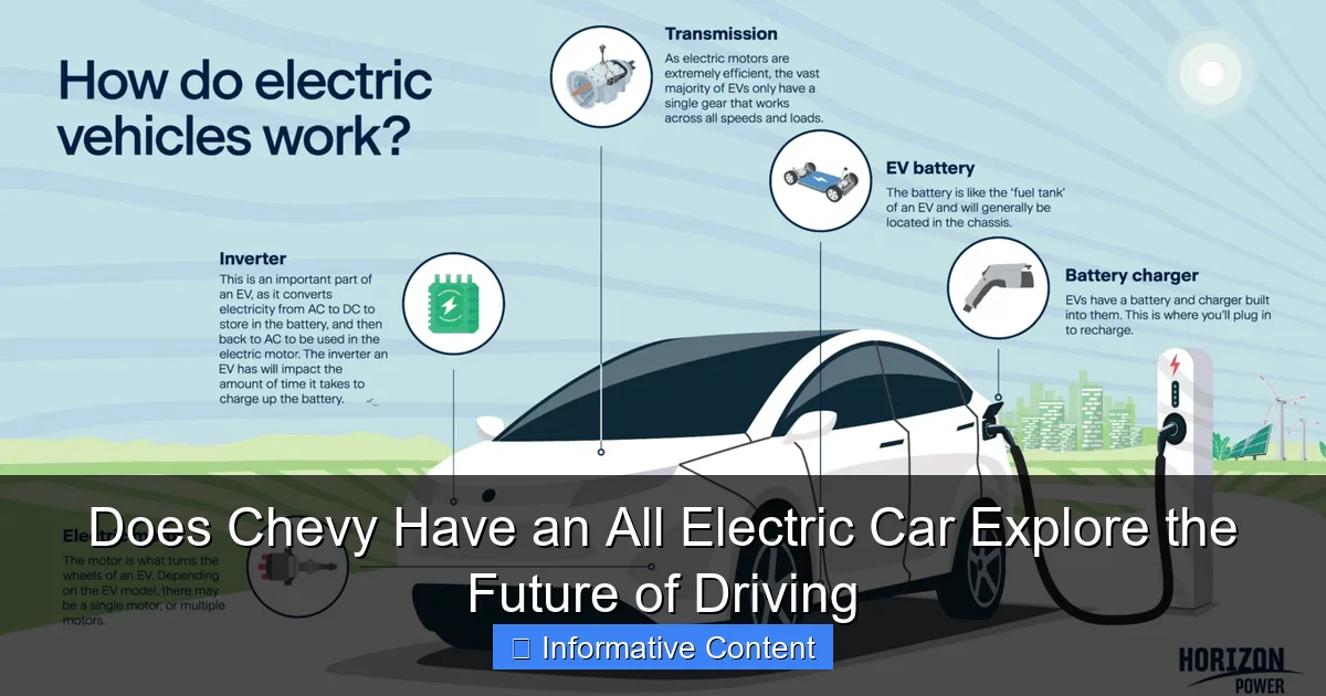 Does Chevy Have an All Electric Car Explore the Future of Driving