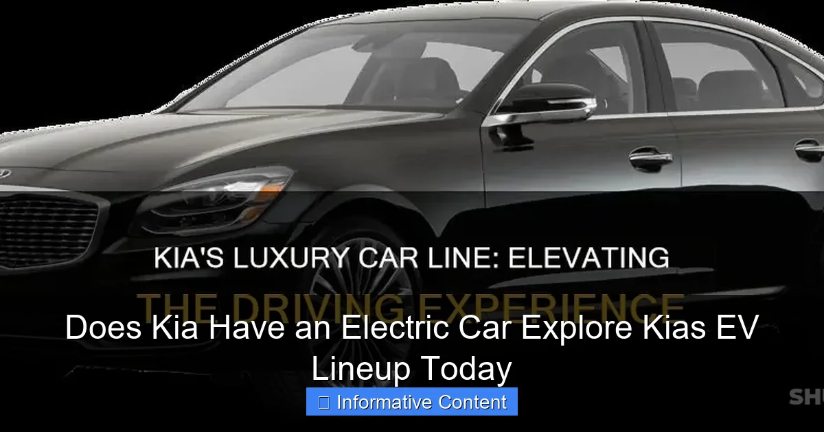 Does Kia Have an Electric Car Explore Kias EV Lineup Today