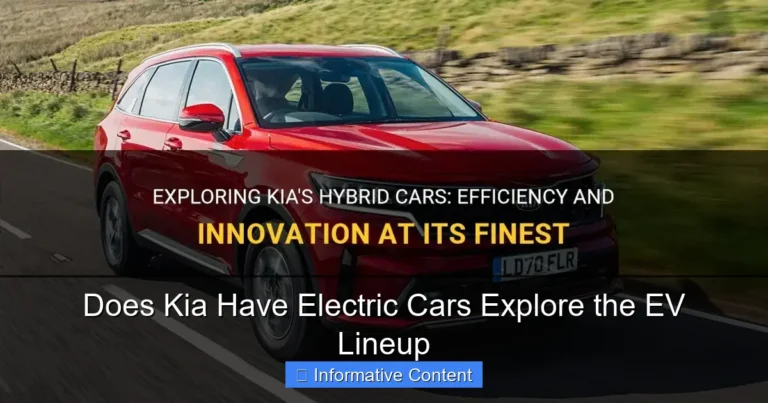 Does Kia Have Electric Cars Explore the EV Lineup