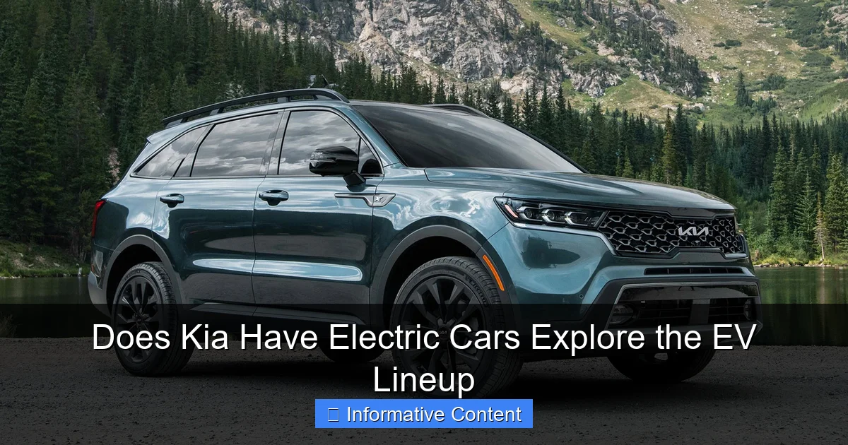 Does Kia Have Electric Cars Explore the EV Lineup