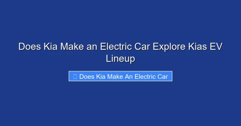 Does Kia Make an Electric Car Explore Kias EV Lineup