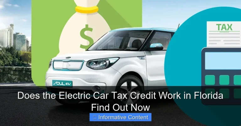 Does the Electric Car Tax Credit Work in Florida Find Out Now