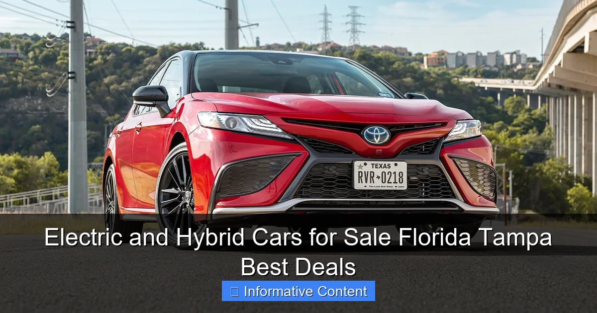 Electric and Hybrid Cars for Sale Florida Tampa Best Deals