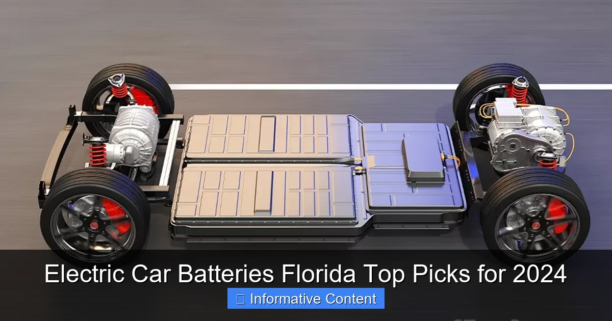 Electric Car Batteries Florida Top Picks for 2024