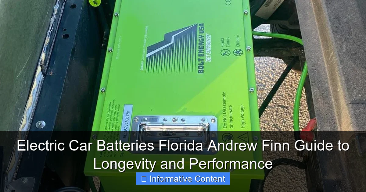 Electric Car Batteries Florida Andrew Finn Guide to Longevity and Performance