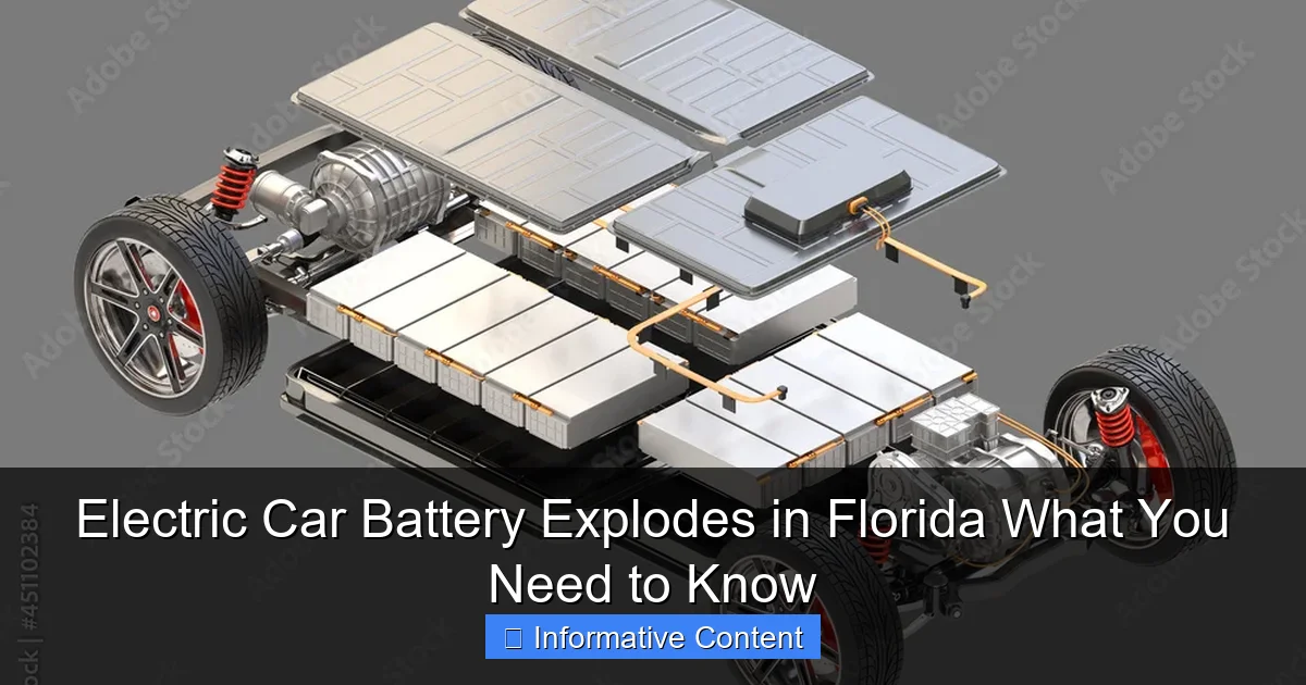 Electric Car Battery Explodes in Florida What You Need to Know