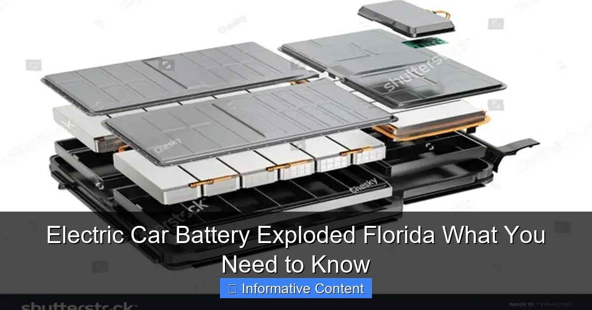 Electric Car Battery Exploded Florida What You Need to Know