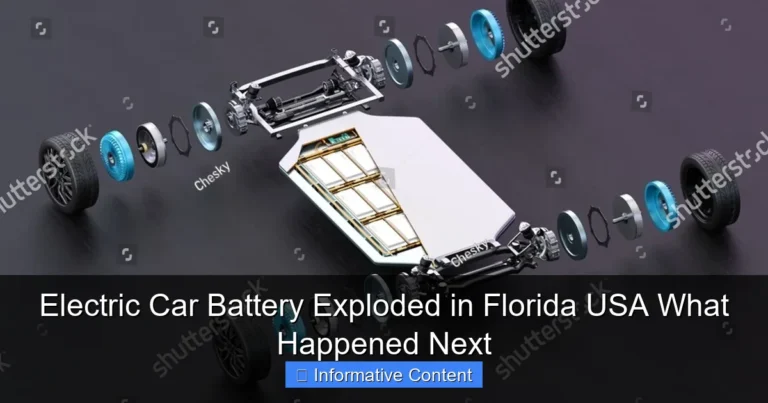 Electric Car Battery Exploded in Florida USA What Happened Next