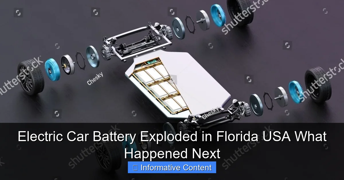 Electric Car Battery Exploded in Florida USA What Happened Next