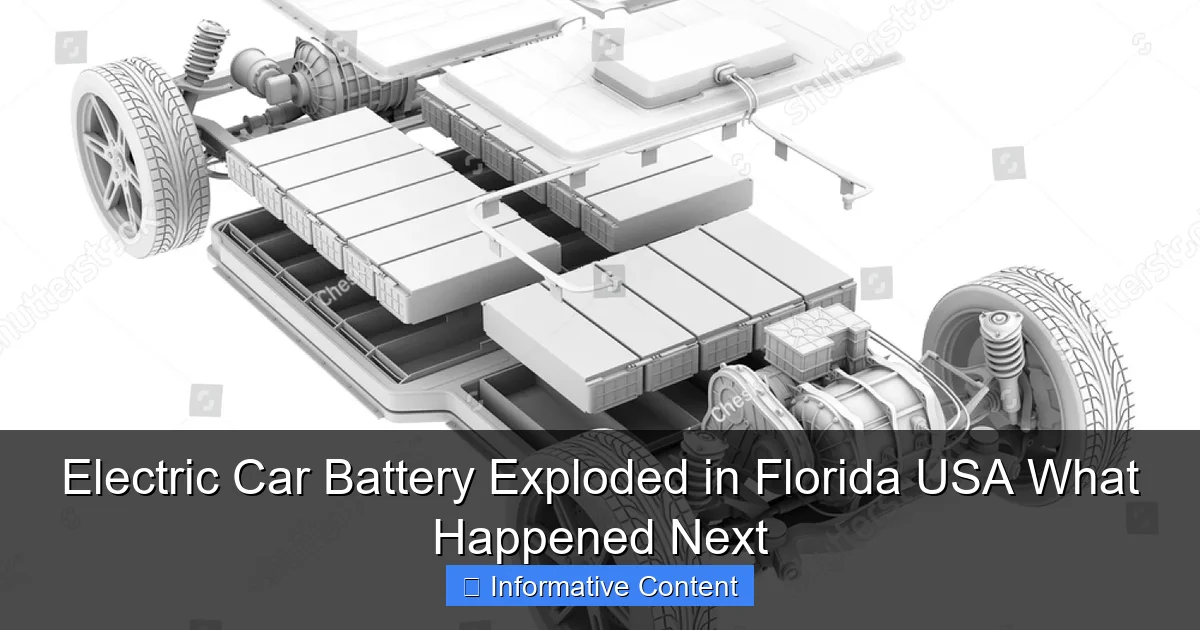 Electric Car Battery Exploded in Florida USA What Happened Next