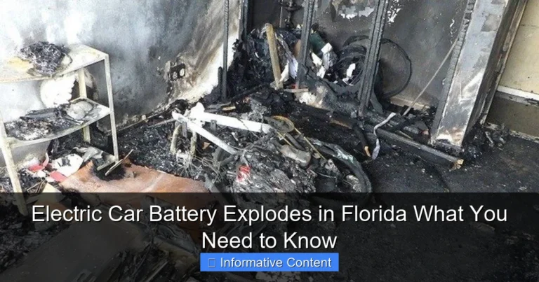 Electric Car Battery Explodes in Florida What You Need to Know