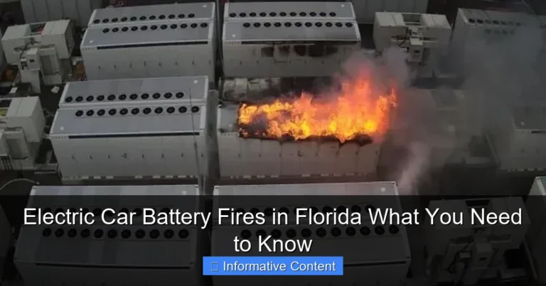 Electric Car Battery Fires in Florida What You Need to Know