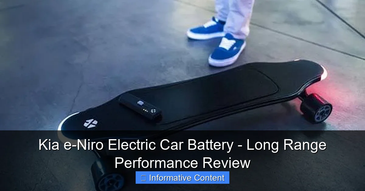 Kia e-Niro Electric Car Battery - Long Range Performance Review