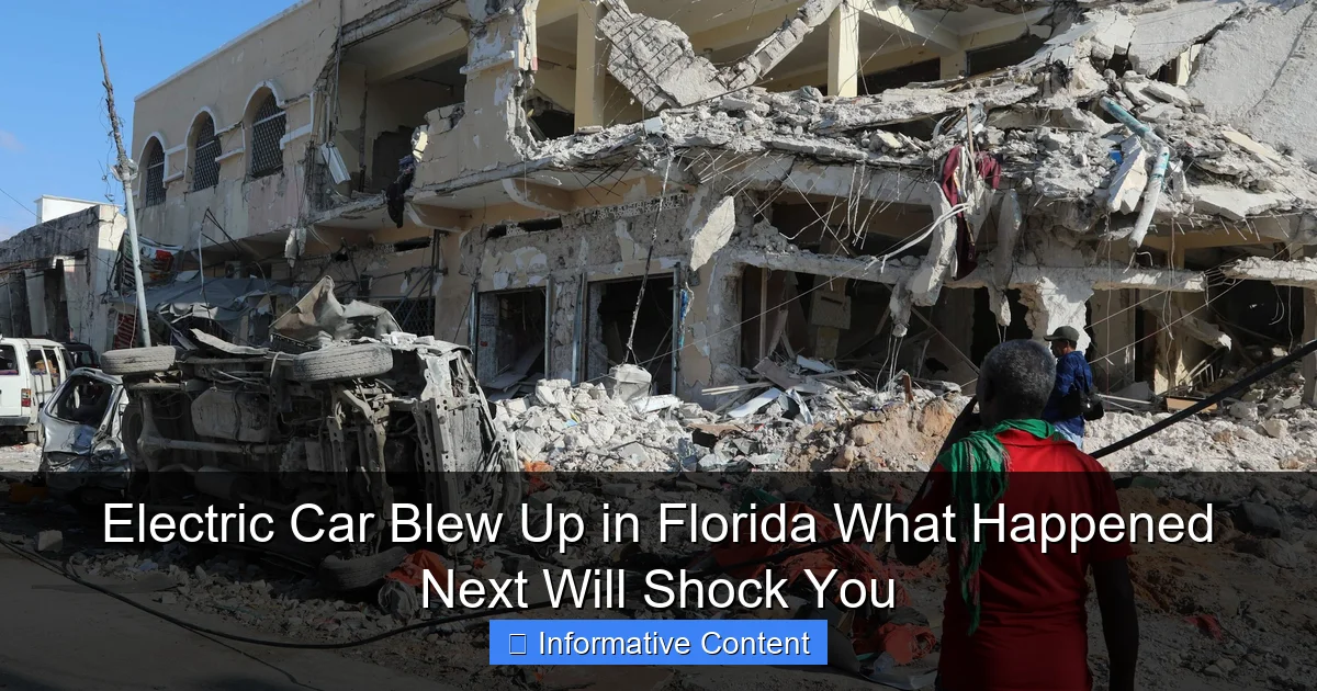 Electric Car Blew Up in Florida What Happened Next Will Shock You