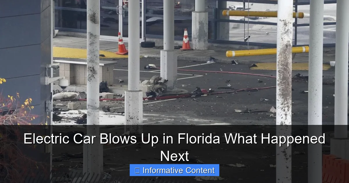 Electric Car Blows Up in Florida What Happened Next
